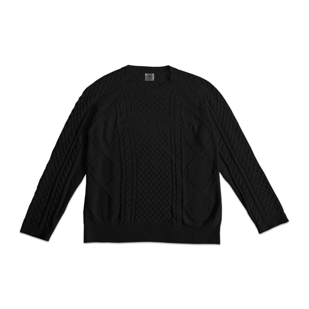 Minispov Cable Knit Black
