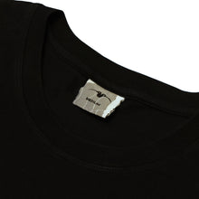 Black Cleo Graphic Tee collar and woven label