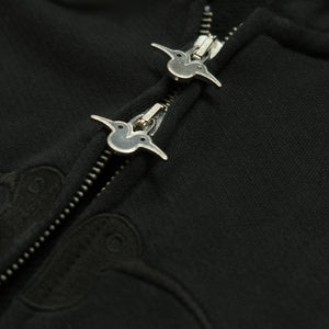 Minispov Stone Washed Double Zip-Hoodie