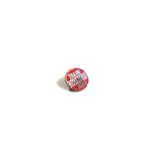 Trainspotters Dirty North round enamel pin, 33 mm