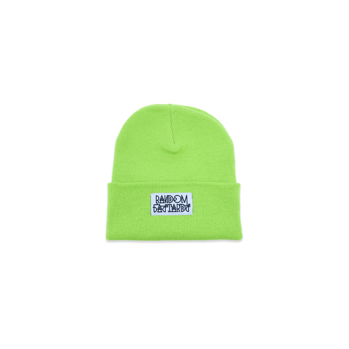 RB Lime Cuffed Beanie