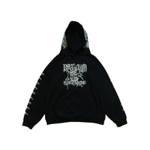 Black Random Bastards Glow In The Dark Hoodie, front view