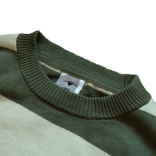Random Bastards Striped Knitwear ribbed crew neck and woven label