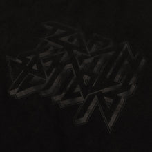 Tonal black chest print on Trainspotters Black On Black Longsleeve