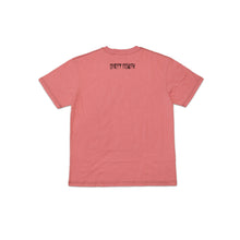 Trainspotters Pink Tee, back view with Dirty North lettering