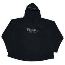 Fricky Aqua Aura Black Hoodie