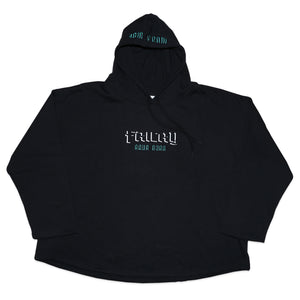 Fricky Aqua Aura Black Hoodie