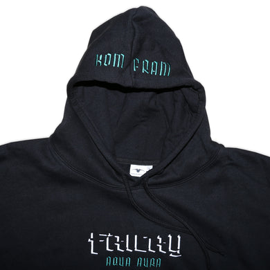 Fricky Aqua Aura Black Hoodie